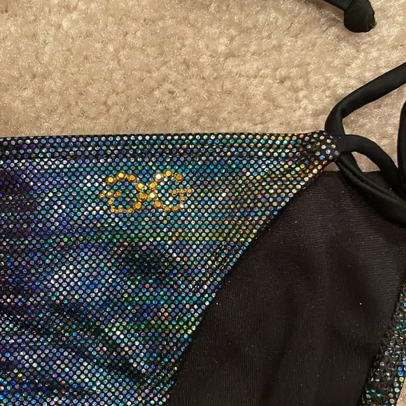 Guess Rainbow Sequin Bikini Set!! Small top/XS bottom! - Picture 3 of 5